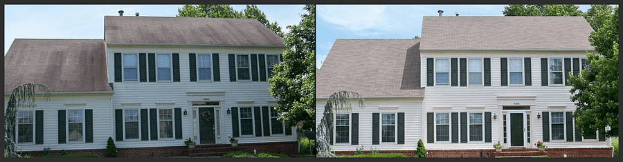 Roof Cleaning Herndon VA Commercial Roof Stains Moss